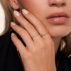 585er Gold Mini Zirkonia Ring - 3