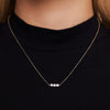 14 Karaat Goud Geschakelde Parel Ketting - 2