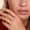 585er Gold Trillion Cut Zirkonia Ring - 3
