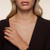 14 Karat Gold Crossover Cubic Zirconia Eternity Ring - 7