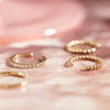 14 Karat Gold Beaded Ear Cuff - 9