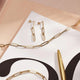 Triple Paperclip Drop Earrings
