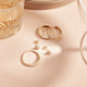 Pavé Zirkonia Runde Ohrstecker 