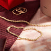 14 Karaat Goud Gedraaide Koord Set - 2
