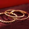 585er Gold Essential Gedrehter Stapelring - 11