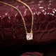 Round Cut Cubic Zirconia Pendant Necklace