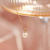 14 Karaat Goud Parel Pendant Ketting - 7