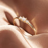 14 Karaat Goud Zirkonia Trilogie Ring - 8