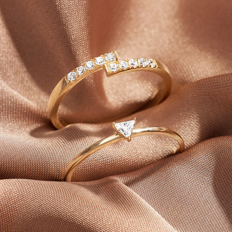 Bague Croix Zircon