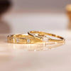14 Karaat Goud Baguette Cut Zirkonia Ring - 9