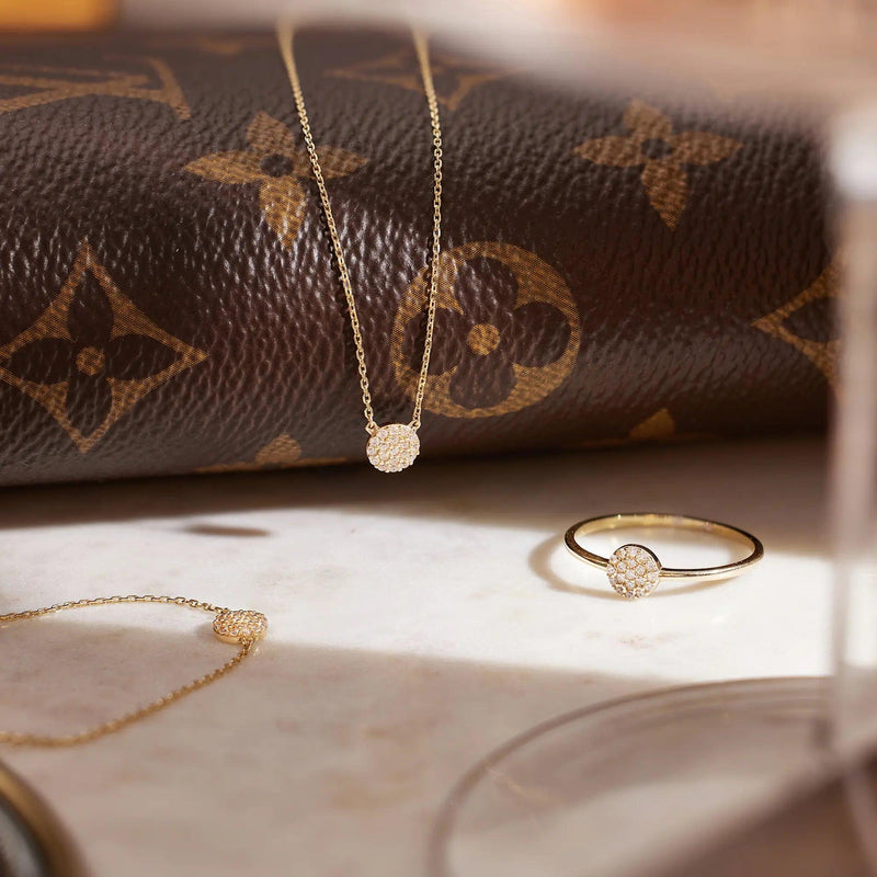 Pavé Cubic Zirconia Round Bracelet