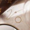 14 Karat Gold Pavé Cubic Zirconia Round Bracelet - 11