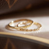 14 Karaat Goud Fine Eternity Line Band Ring - 12