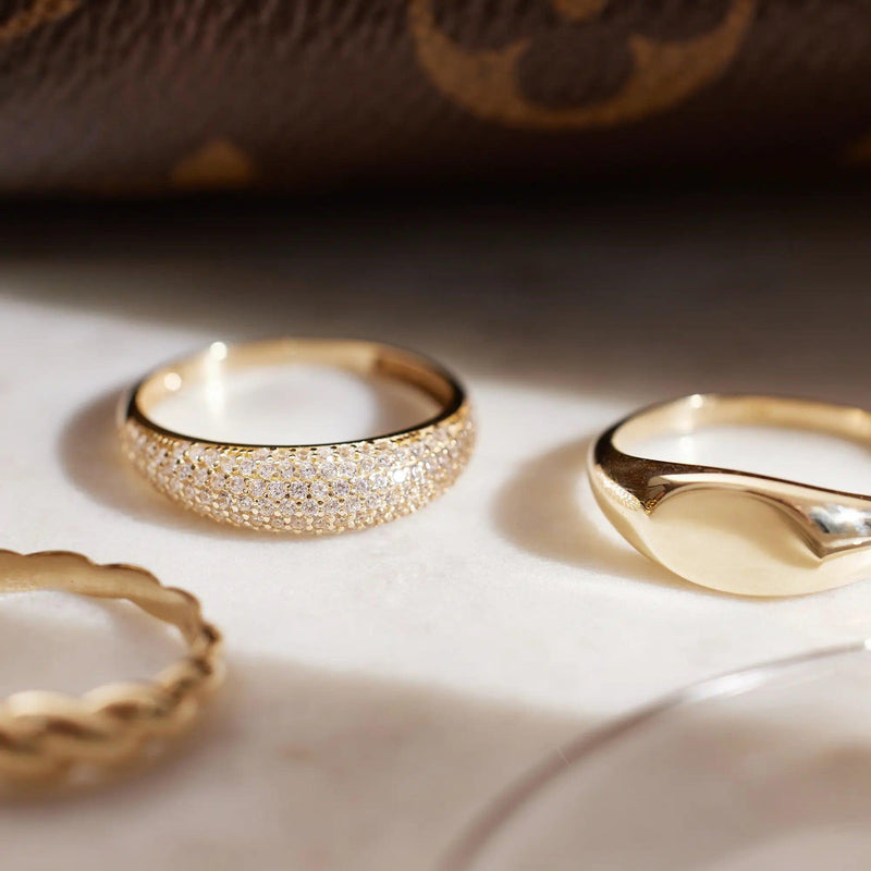 Pavé Zirkonia Dome Ring