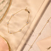 14 Karaat Goud Stationed Bezel Set Zirkonia Armband - 11