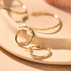 14 Karat Gold Tube Small Hoops (18mm) - 5