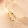 14 Karat Gold Hammered Stacker Ring - 10