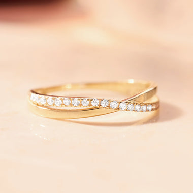 Crossover Zirkonia Eternity Ring