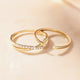 Crossover Cubic Zirconia Eternity Ring