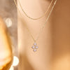 Or 14 Carats Set de Colliers Fleur Essential Zircon - 2