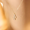 14 Karaat Goud Zirkonia Bloemen Set - 3