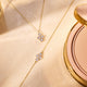 Zirkonia Bloem Pendant Ketting