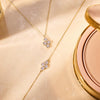 14 Karaat Goud Zirkonia Bloemen Set - 2