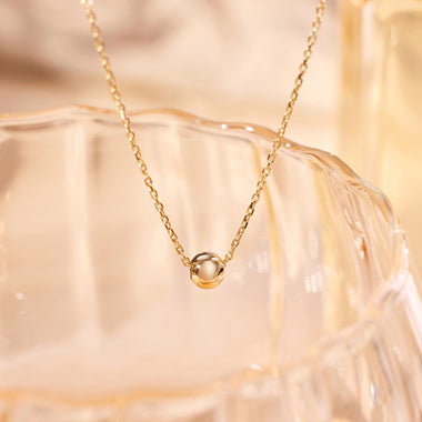 14 Karat Gold Sphere Pendant Necklace - 5