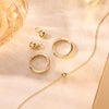 14 Karaat Goud Brede Kleine Hoops (16mm) - 9