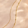 14 Karat Gold Stationed Spheres Necklace - 5