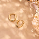 Chain Huggie Hoops (11mm)