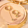 585er Gold Kugel Langer Ohrring-Einhänger - 10