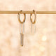 Solo Linked Paperclip Hoop Charm
