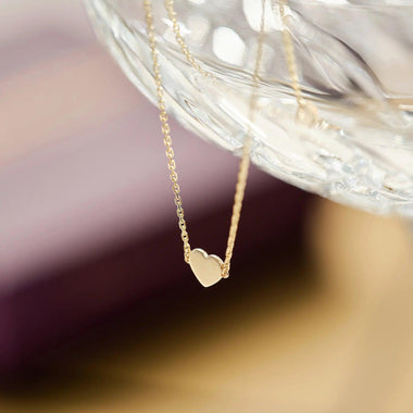 14 Karaat Goud Hart Pendant Ketting - 5