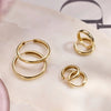 14 Karat Gold Bold Medium Hoops (19mm) - 12