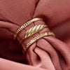 14 Karaat Goud Fine Eternity Line Band Ring - 9