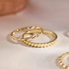 Or 14 Carats Bague Eternity Line - 8