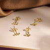 14 Karat Gold Sphere Cluster Studs - 5