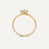 14 Karaat Goud Square Cut Zirkonia Ring - 7