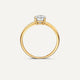 Four Prong Round Cut Cubic Zirconia Ring