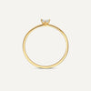 585er Gold Trillion Cut Zirkonia Ring - 7