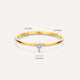 Trillion Cut Zirkonia Ring