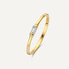 14 Karaat Goud Baguette Cut Zirkonia Ring - 1