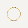 14 Karaat Goud Baguette Cut Zirkonia Ring - 6