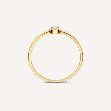 585er Gold Zirkonia Ring - 6