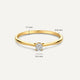 Chaton Set Cubic Zirconia Ring