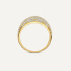 585er Gold Pavé Zirkonia Dome Ring - 7