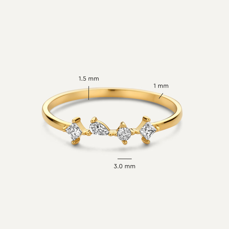 Dazzling Zirkonia Statement Ring