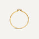 Pavé Cubic Zirconia Open Halo Ring