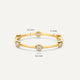 Six Bezel Set Cubic Zirconia Band Ring